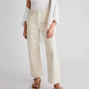 Levi’s Ribcage Straight Jeans Wavy Lines